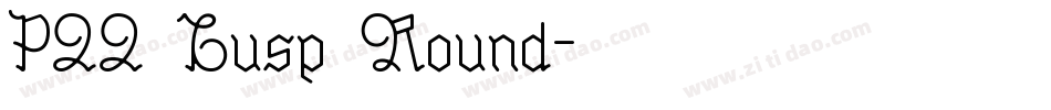 P22 Cusp Round字体转换